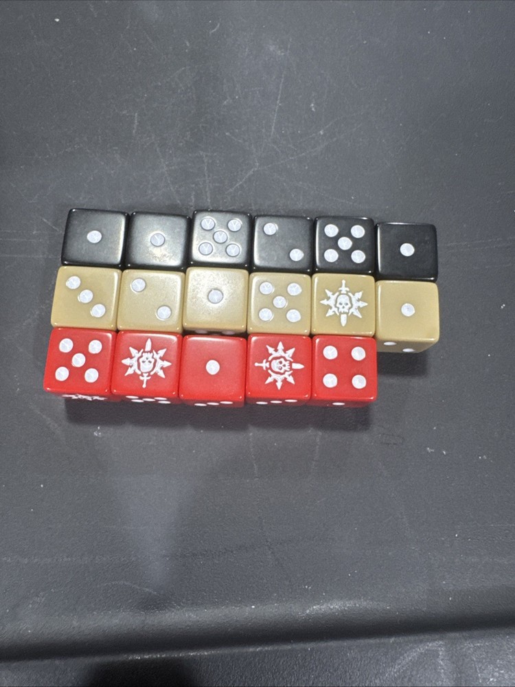 Warhammer AoS Warcry: Dice Set Incomplete Missing One Red Die