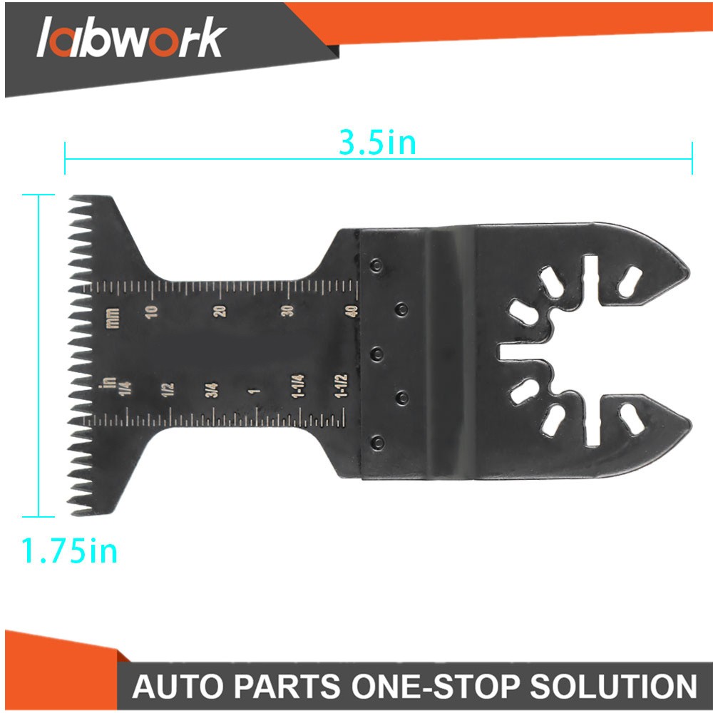 Labwork Plastic And Wood Oscillating Multitool Quick Release Saw Blades 60Pack