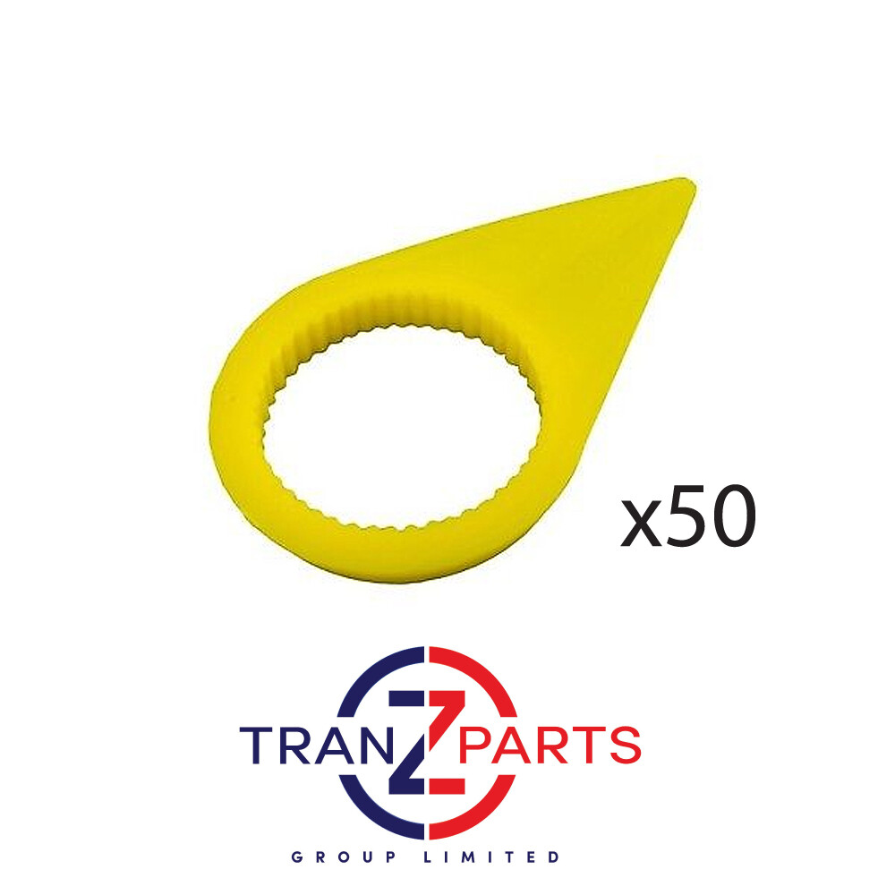 CHECKPOINT WHEEL NUT INDICATOR - 33MM YELLOW POINTERS PACK OF 50