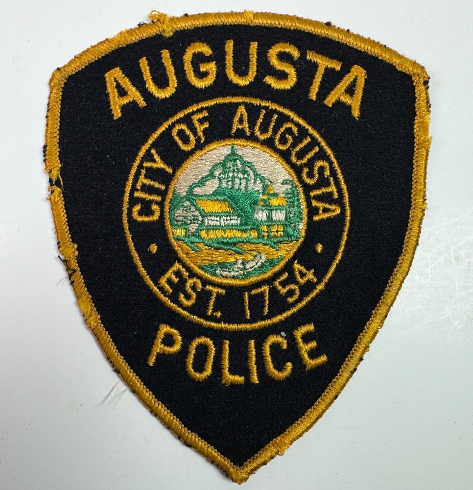 Augusta Police Maine ME Felt Patch