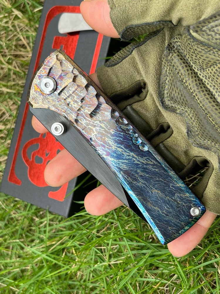 7'' New Folding Tools M390 Blade TC4 T4C Handle Camping Tools VTF95B