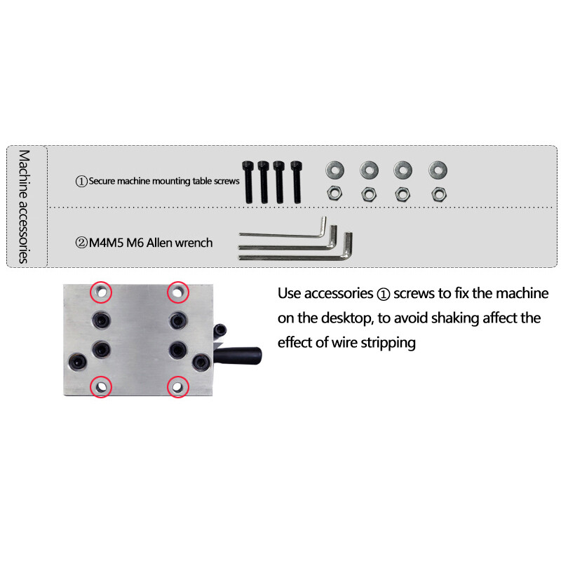 Mini Manual Handle/Electric Drill Wire Stripping Machine for 1-15mm Copper Wires