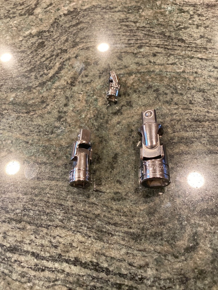 Snap-on 103ufts Combination drive universal joint set 1/4,3/8,1/2"