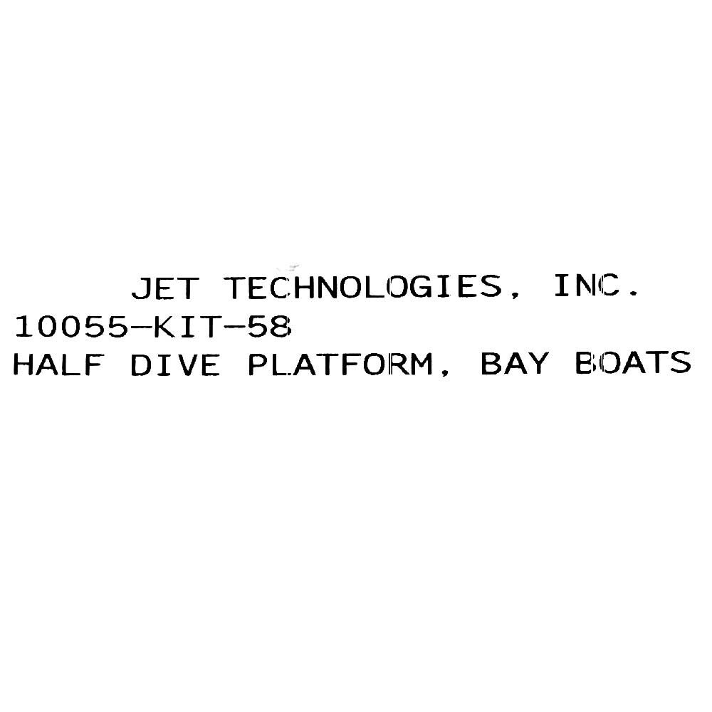 Jet Technologies Boat Ladder Panel 1005-KIT-58 | White Swim Platform
