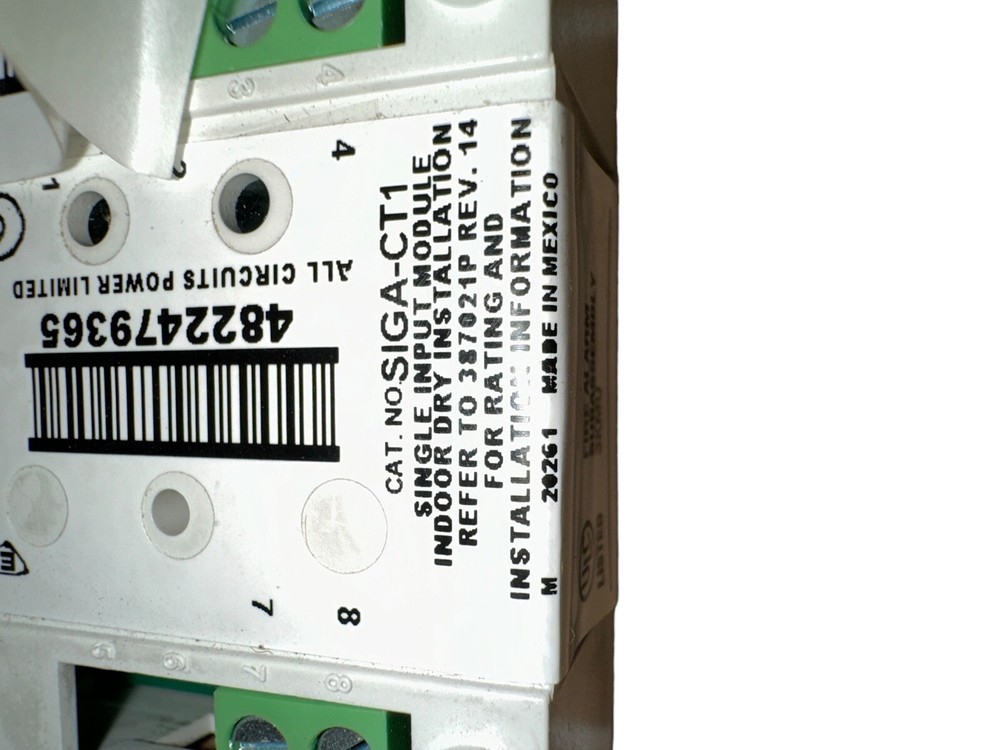 Edwards SIGA-CT1 Fire Alarm System Input Module Single Signaling Device