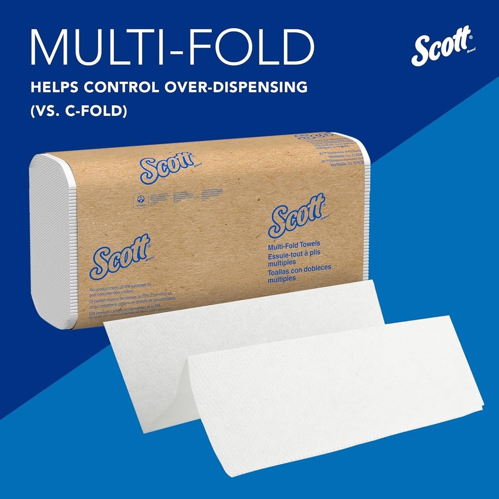 Scott Professional Universal Multifold Paper Towels, Bulk 01840, Absorbency P...