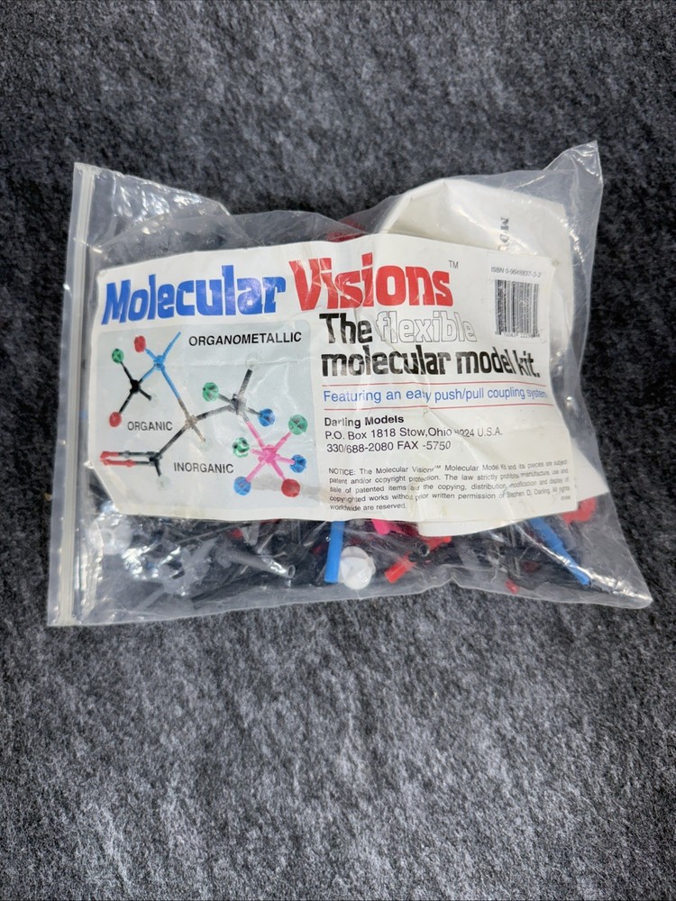 Molecular Visions The Flexible Molecular Model Kit from 1996 - No Box