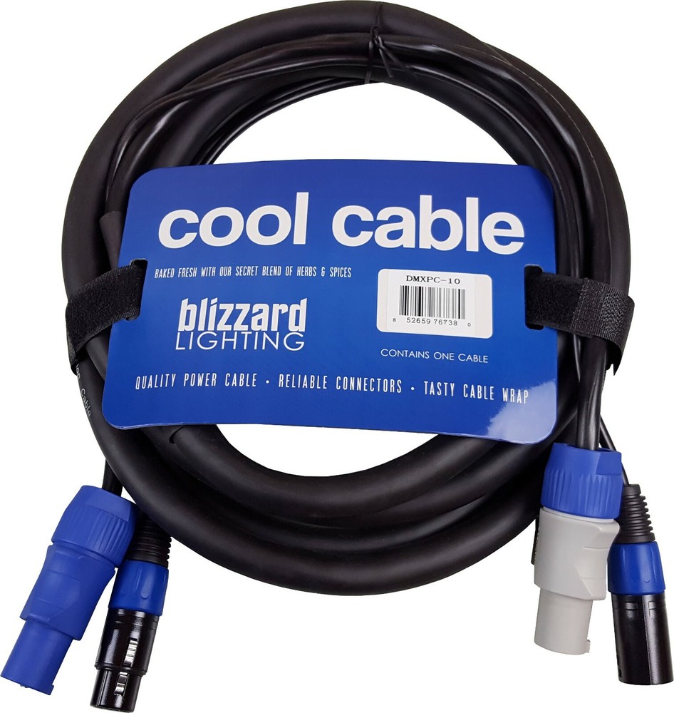 Blizzard DMXPC-10 / COMBO DMX COOL CABLE+POWERCON COMPATIBLE CABLE 10'
