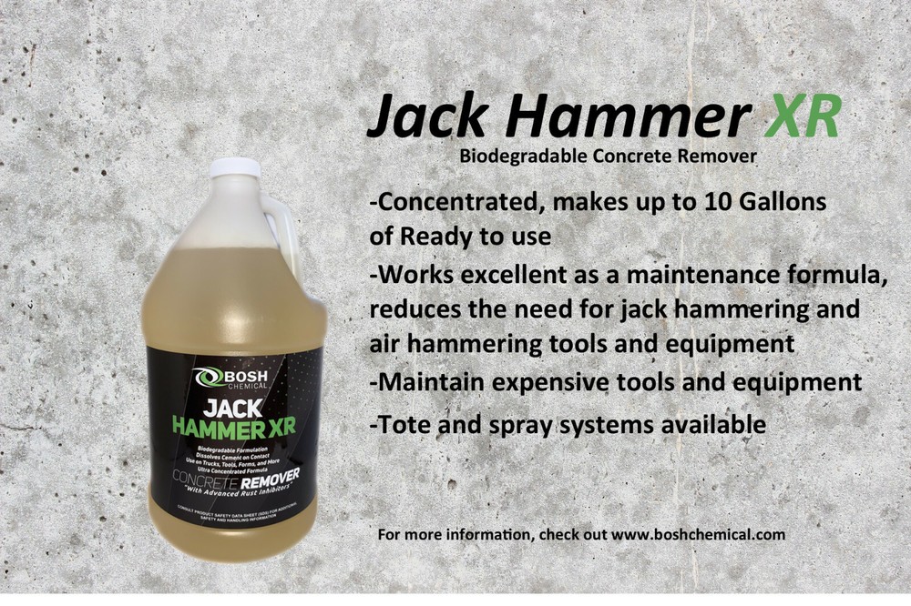 Jack Hammer XR CONCRETE REMOVER--CONCENTRATE Makes 10 Gallon!! BIODEGRADABLE