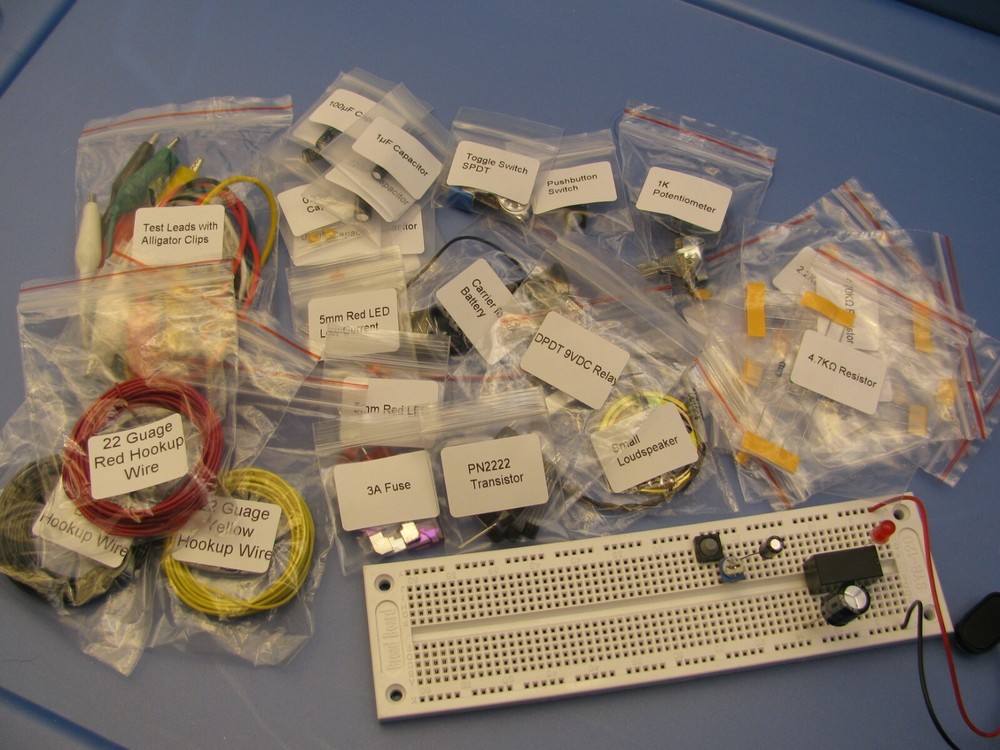 Make: Electronics Component Kit 1 Deluxe Exp1-11 Pack 2nd for Charles Platt Book