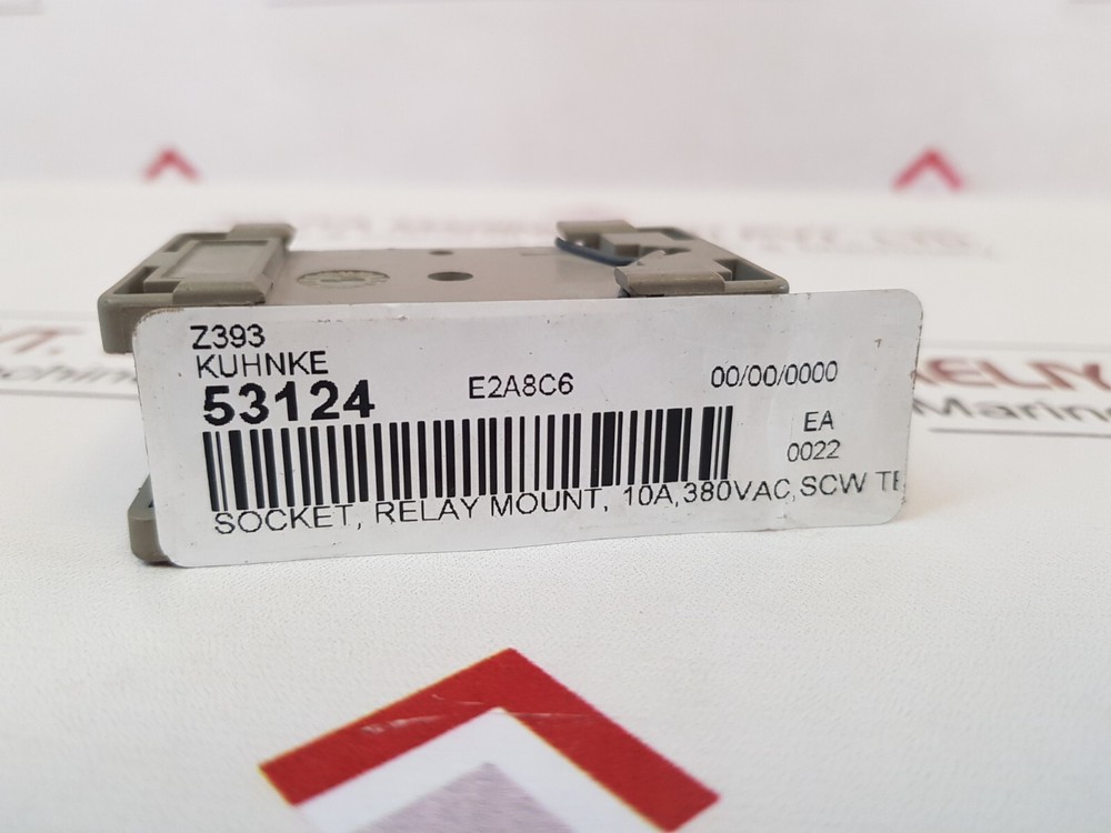 Kuhnke Z393 10A 380VAC Relay Mount Socket