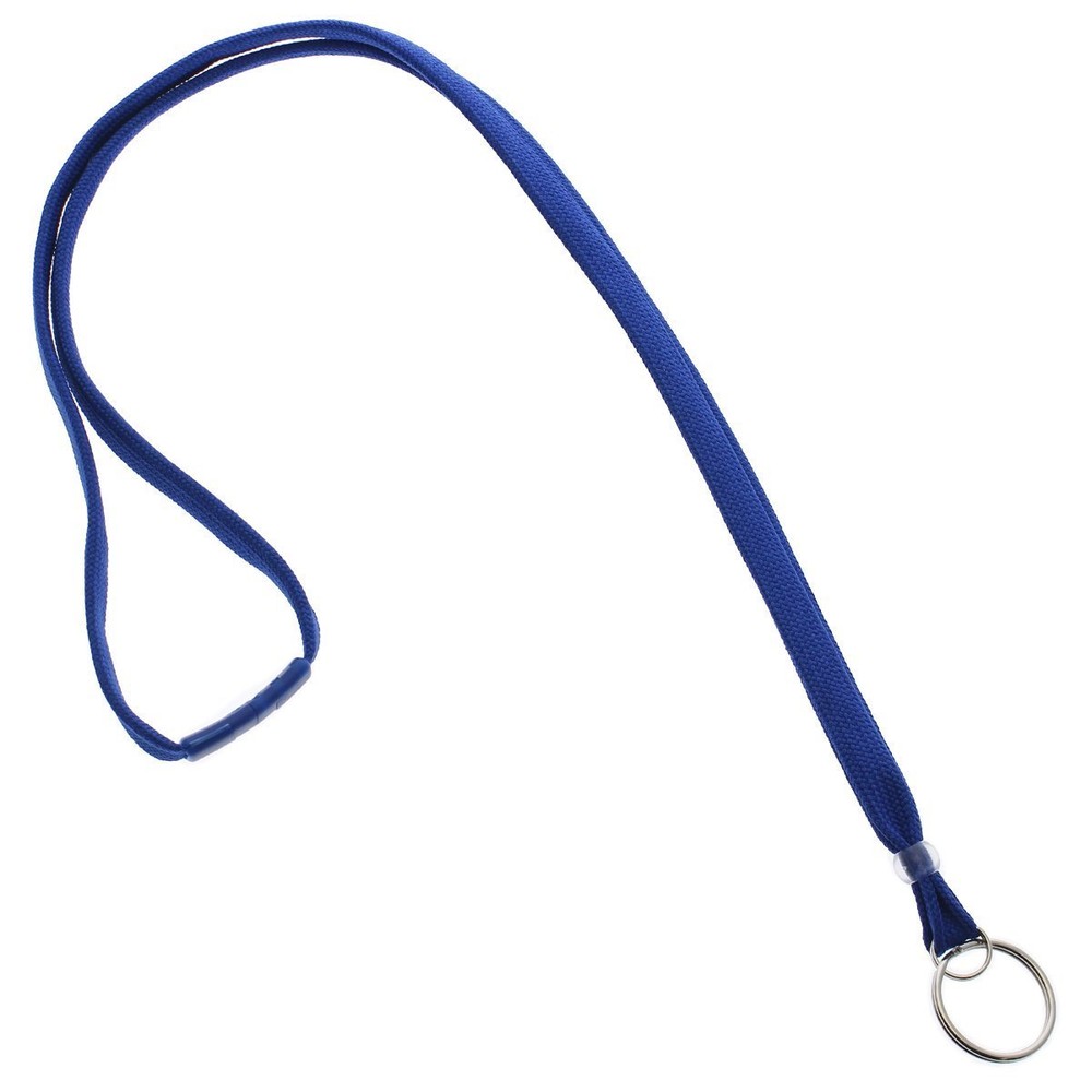 25 Pack - Heavy Duty Breakaway ID Neck Lanyards with Split Key Ring (Keychain)
