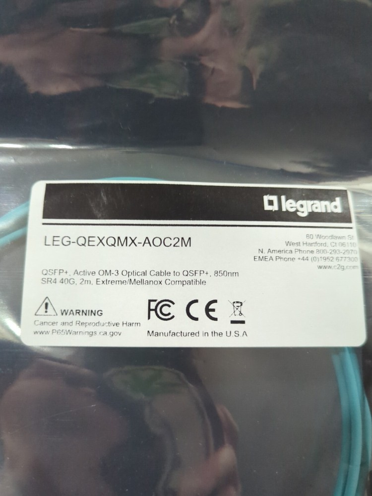 LEGRAND QEXQMX-AOC2M CABLE NEW IN PACKAGE