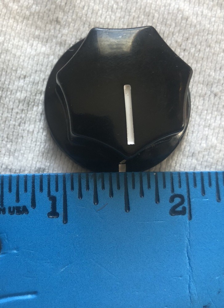 2pk RadioShack 274-407A 1-1/4" Hexagonal Control Knobs
