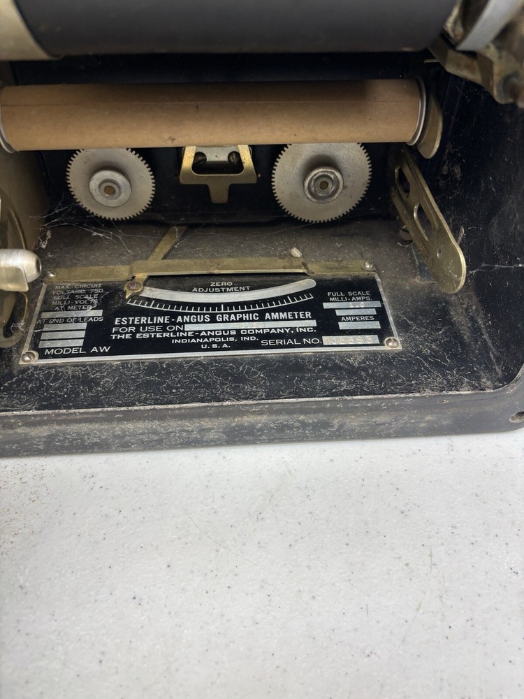 VINTAGE Esterline Angus Graphic Voltmeter Analog Recorder