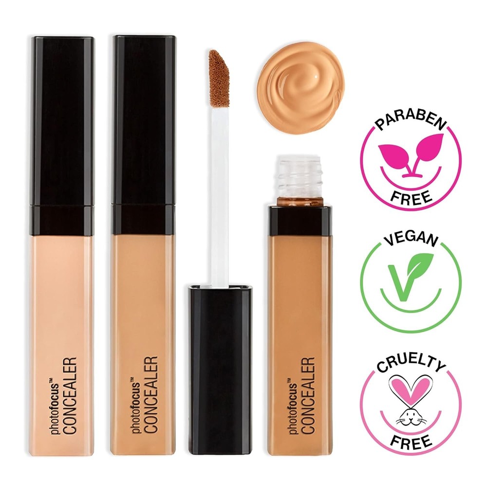 Full Coverage Photo Focus Concealer in Light Honey - 0.29oz Makeup Essential