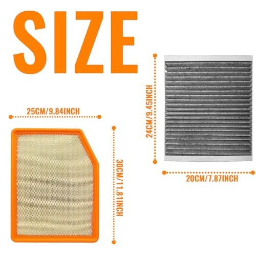 Engine Compartment Air Filter Kit for 2019-2025 Silverado/Sierra 1500, for