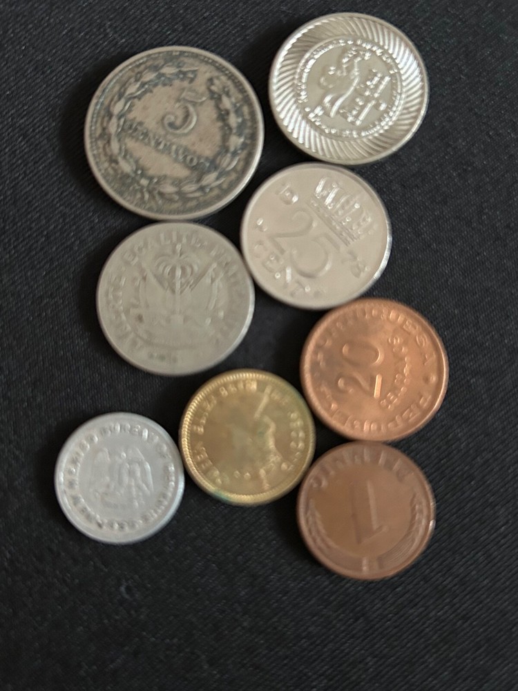 Mixed Lot of 50 Assorted Foreign Coins