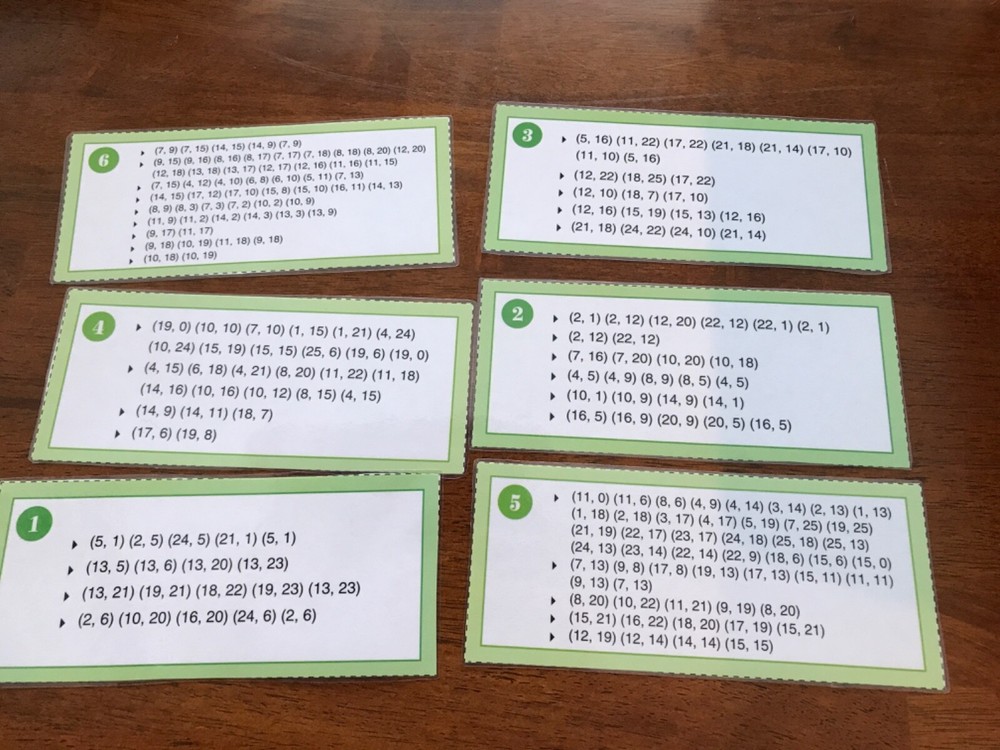 Plotting a Picture Grade 3-4 math file folder game teacher