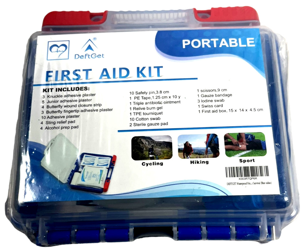 DeftGet Portable First Aid Kit - Travel Ready - NEW/SEALED