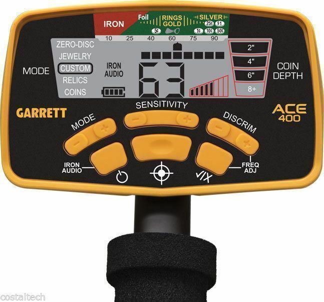 Garrett ACE 400 Metal Detector, Pro Pointer AT Pinpointer, Pouch, Edge Digger