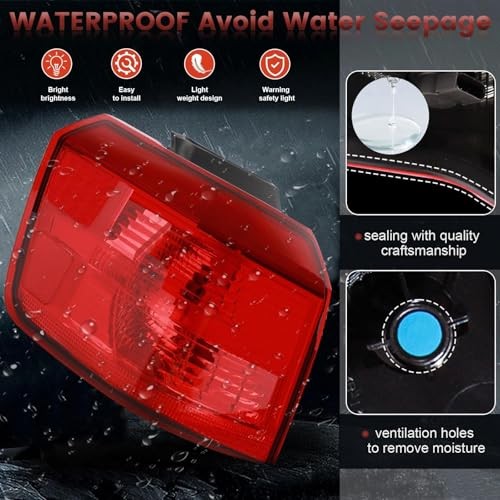Tail lights Assembly Compatible with 2010-2017 GMC Left Side 10-17 Outer