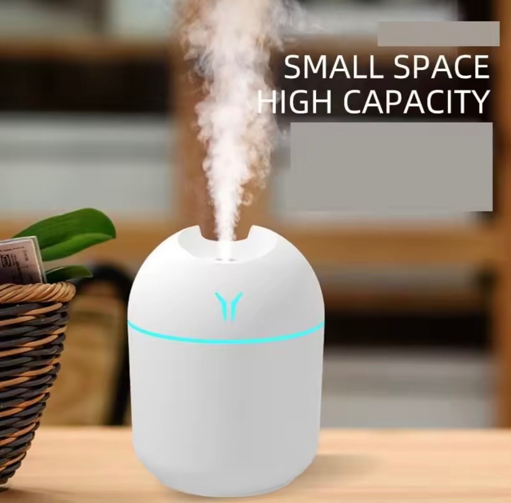 Mini USB Portable Air Humidifier Aroma Diffuser LED Mist Maker Quiet Home Office