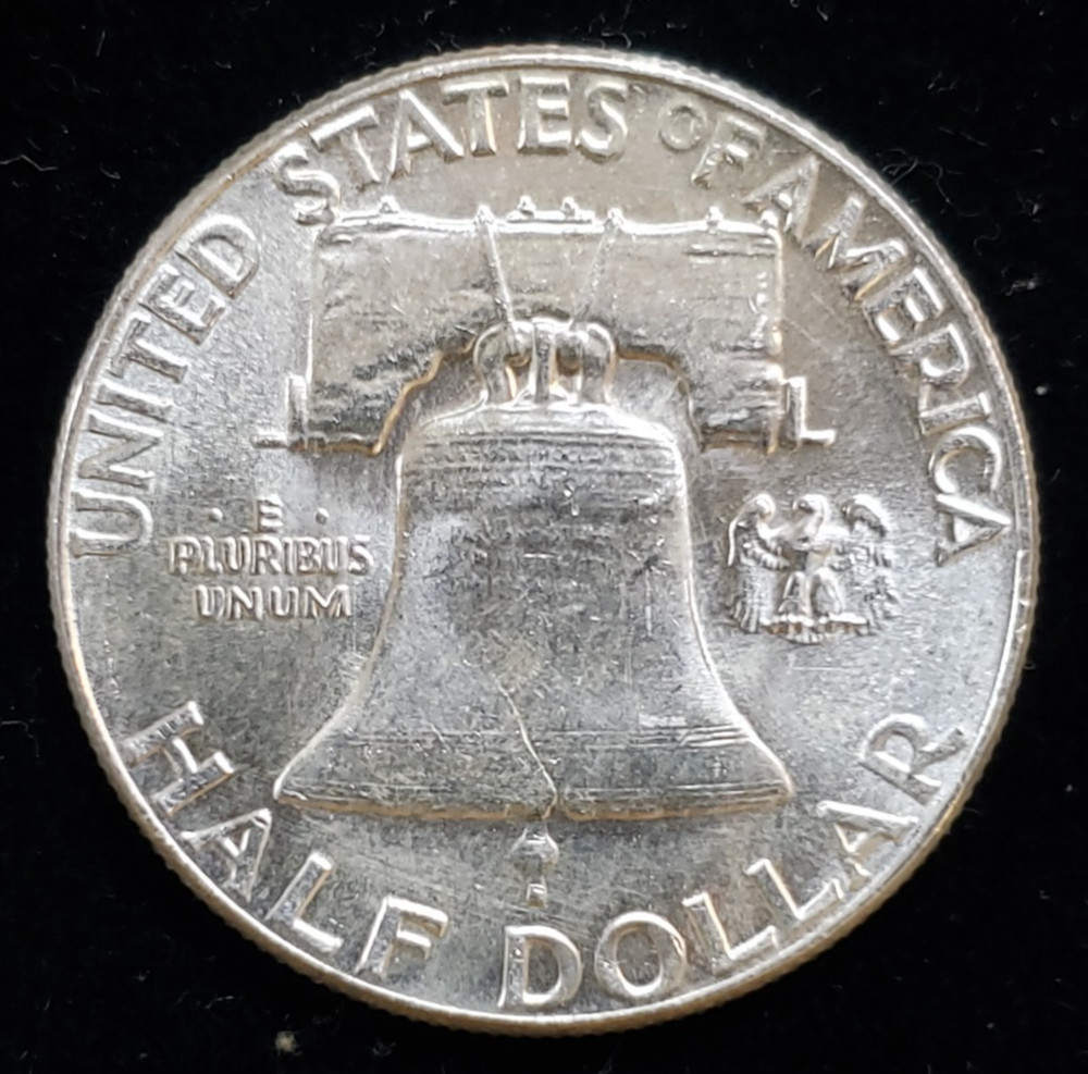 1957 Franklin Half Dollar AU 90% Silver