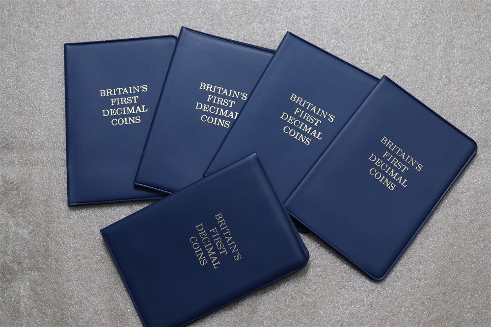 🧭 🇬🇧 UK GB FIRST DECIMAL SETS - 5 WALLETS B59 #108 BXQU