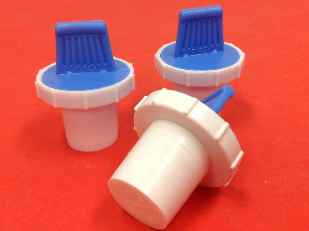 Pyrex - Plastic Size #22, Stoppers - Lot of Three (3) - UNUSED