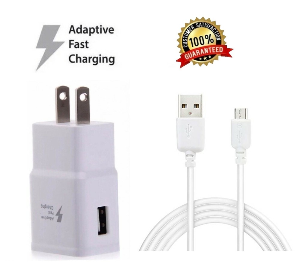 Adaptive Fast Charger Adapter + Micro USB Cable For Amazon Kindle