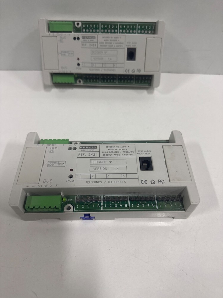 LOT OF 2 PCs FERMAX 4/W MDS AUDIO DECODER REF 2424