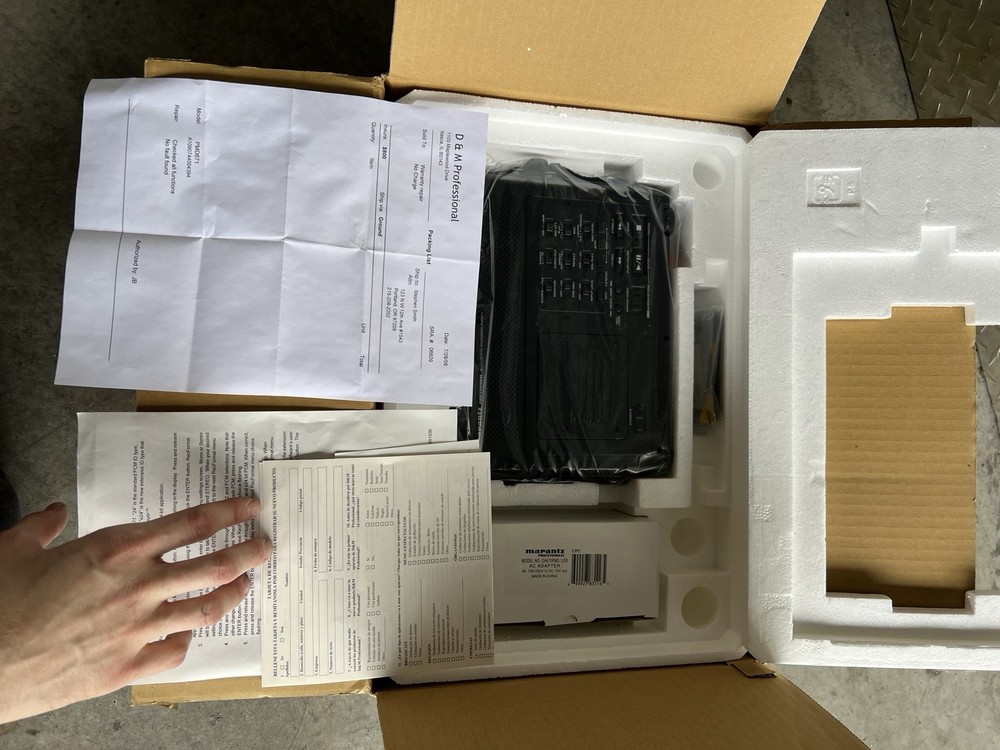 SUPER RARE NOS Marantz PMD671 Solid State Recorder PMD 671 96Khz/24Bits