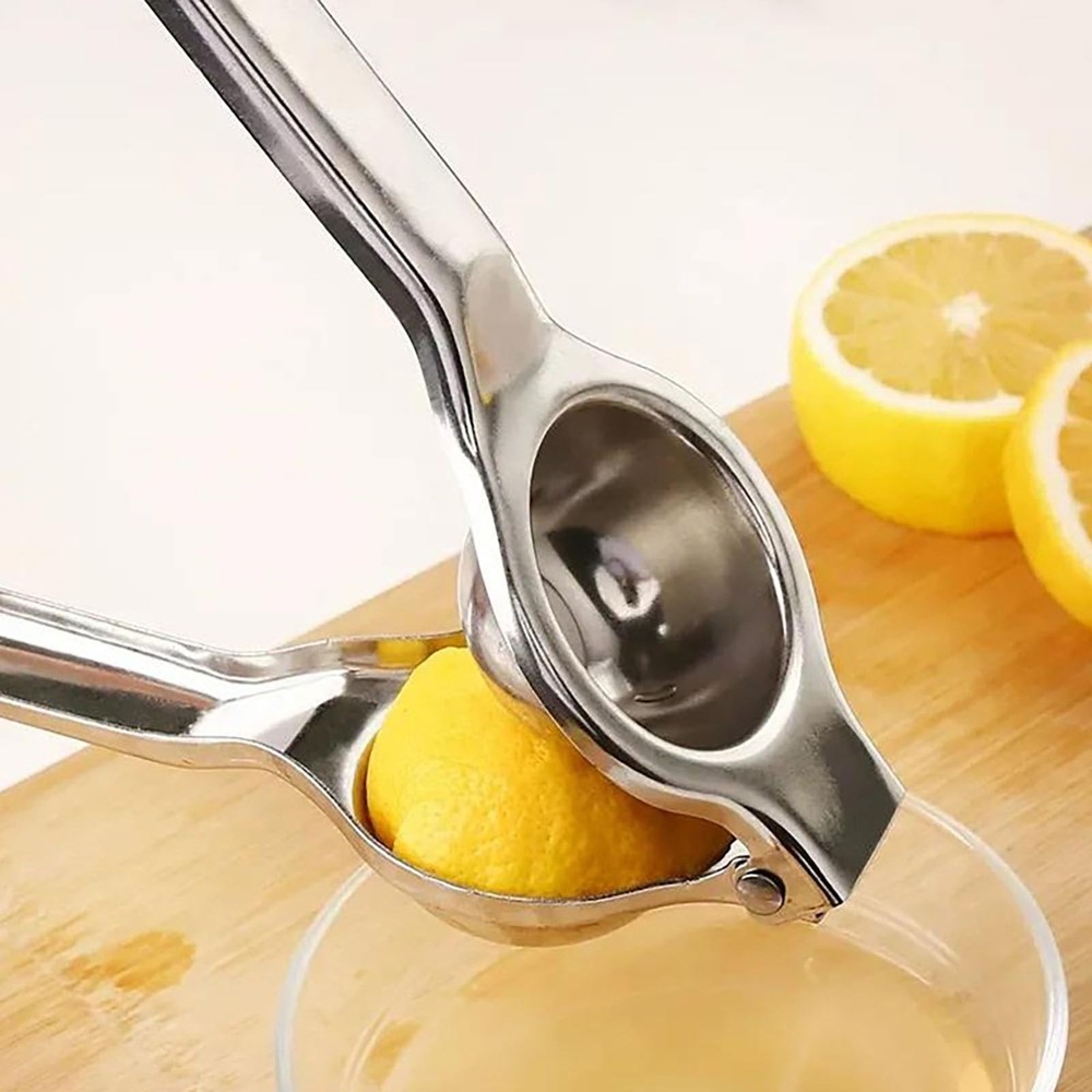 Stainless Steel Manual Juicer Handheld Press Lemon Lime Squeezer for Kitchen