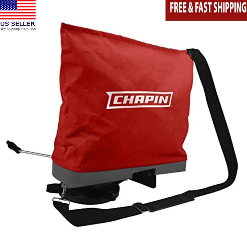 Professional Handheld Seed Spreader 25lb Capacity Waterproof Bag Adjust Strap US