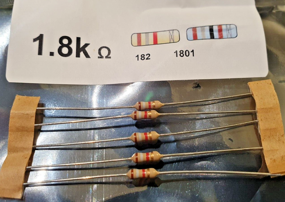Resistor Organization Sticker System - Color Coded