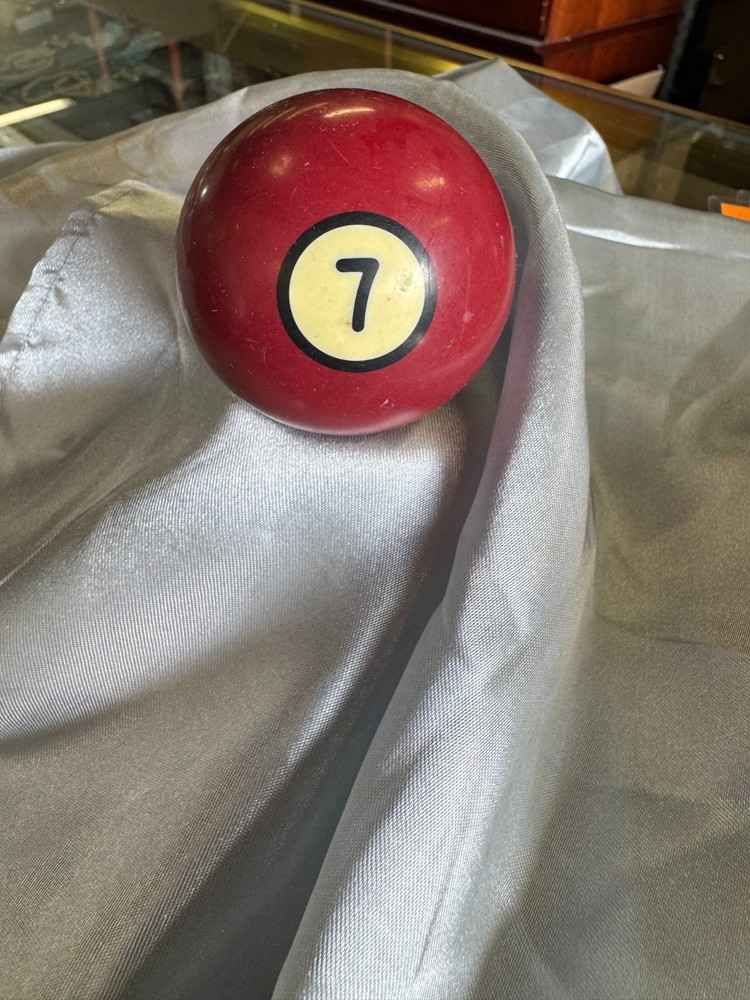 Vintage Black Ring / Circle Billiard Ball Replacement #7