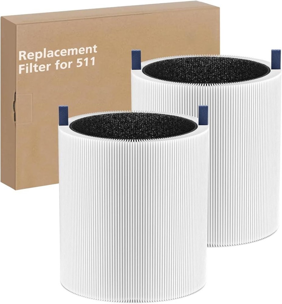 2 Pack Blue Pure 511 Filter Replacement Compatible With Blueair Blue Pure 511...