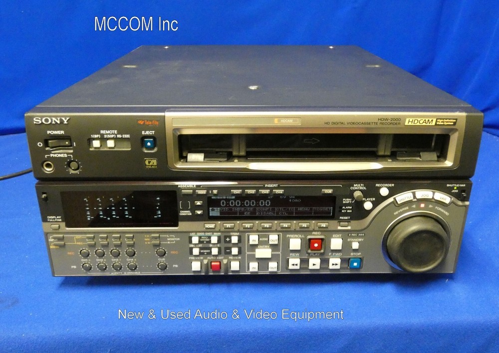 Sony HDW-2000 HDCAM Player w/ 3118Tape Hrs