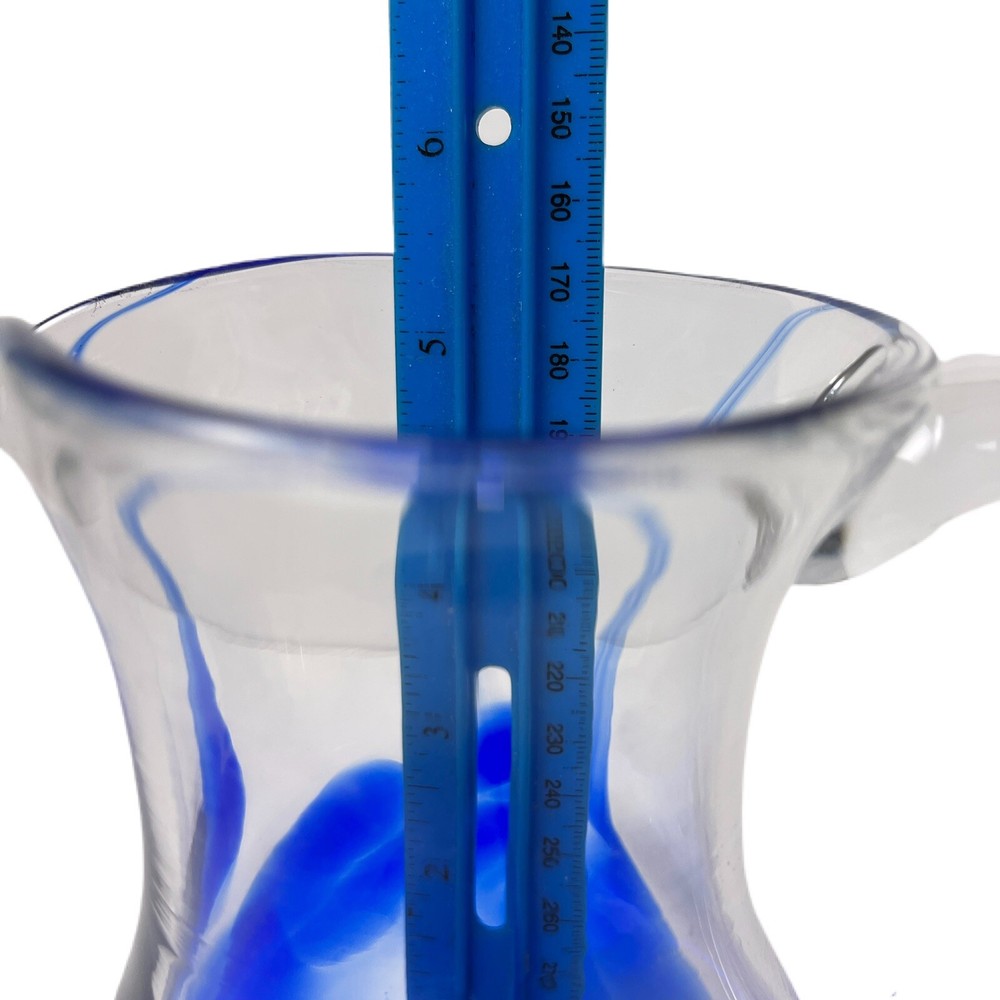 Jerpoint Glass Studio Made in Ireland 5.5" Cobalt Blue Pitcher