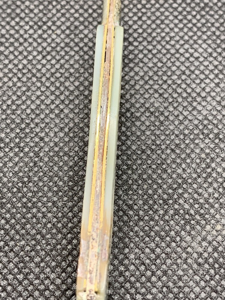 M&C Sterling Silver MOP Handle Folding Fruit Knife (1871?), READ, ENGRAVED, etc.