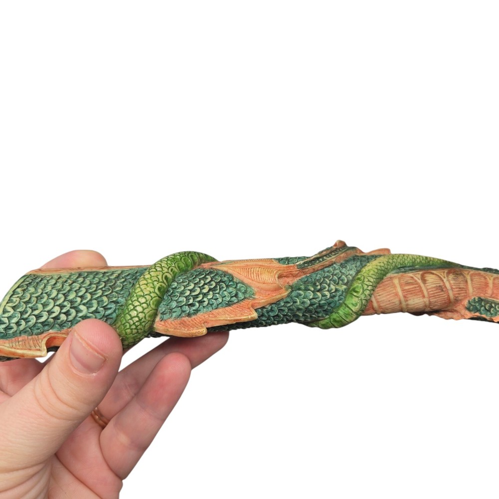 Chinese Dragon Hidden Dagger Decorative Multicolor 15” READ