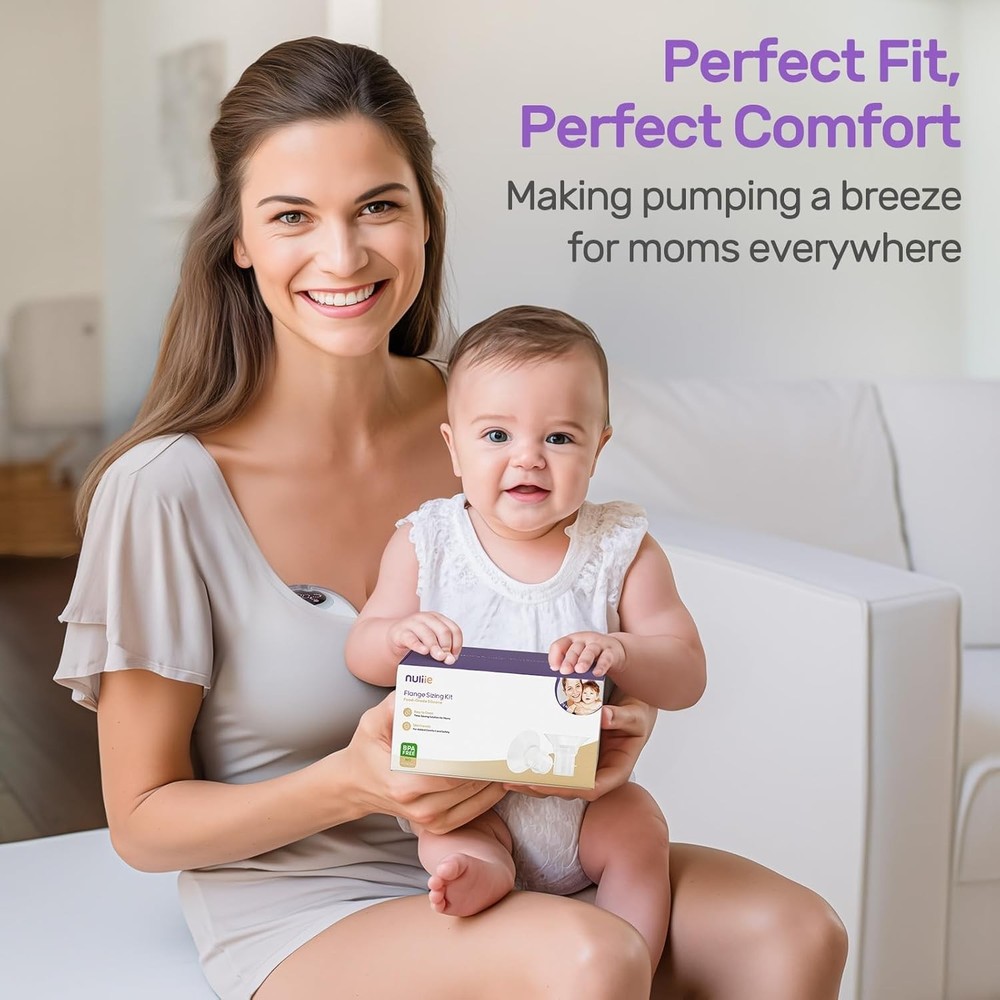 Essential Breastfeeding Kit: 10 Silicone Flanges for 24mm Shields & 5 Sizes