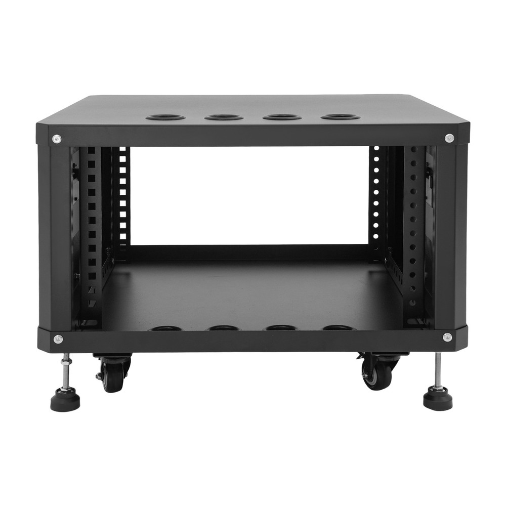 6U Audio Rack Stand Studio Rack Rectangle With Wheels Audio Rack Audio Holder