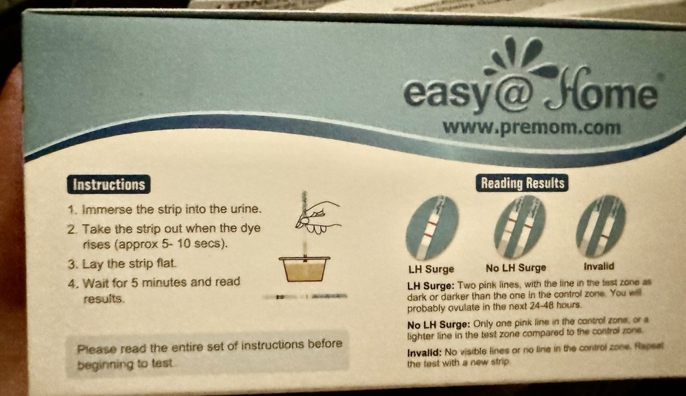 Easy@Home Ovulation Test Strips (50-Pack), FSA Eligible Ovulation Predictor Kit