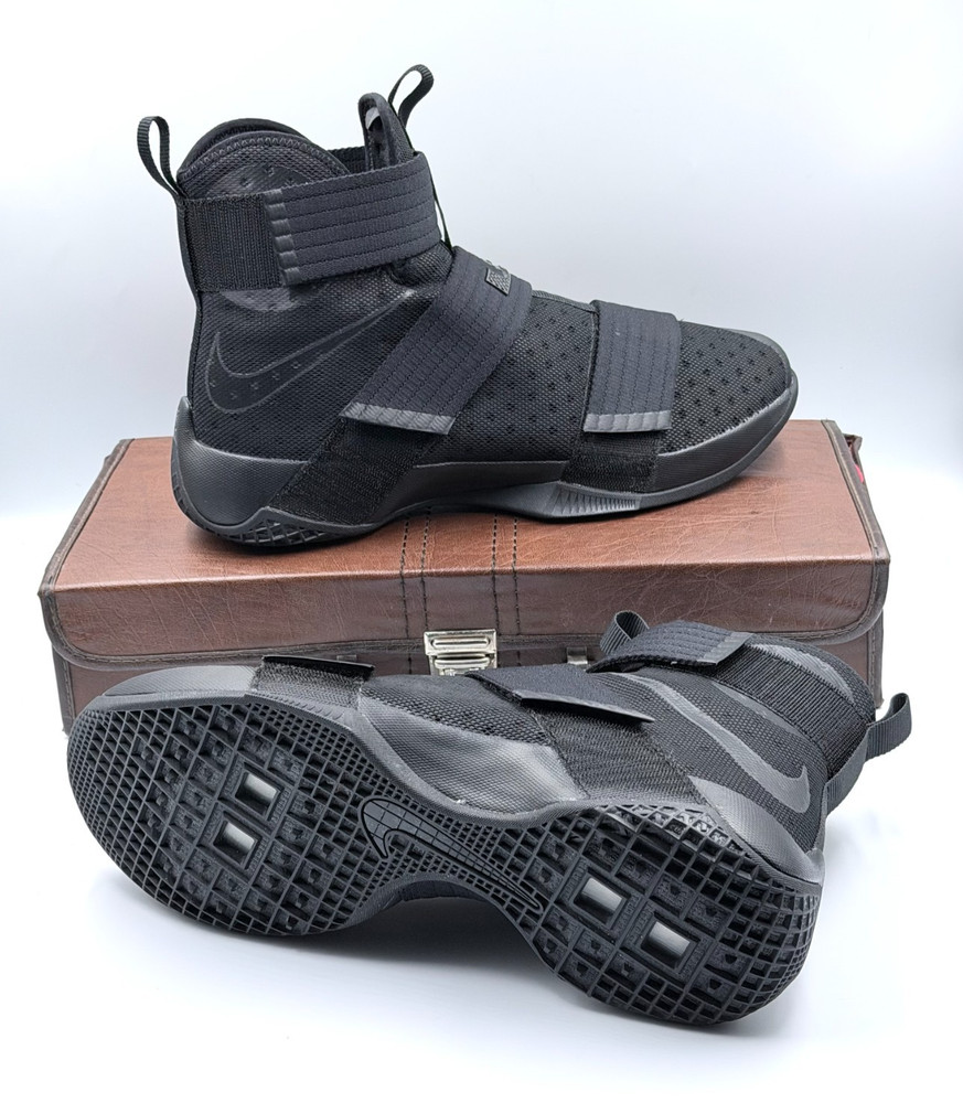 Size 11 - Nike LeBron Soldier 10 Black Space