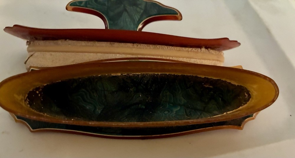 Antique Celluloid Nail Buffer Art Deco Era