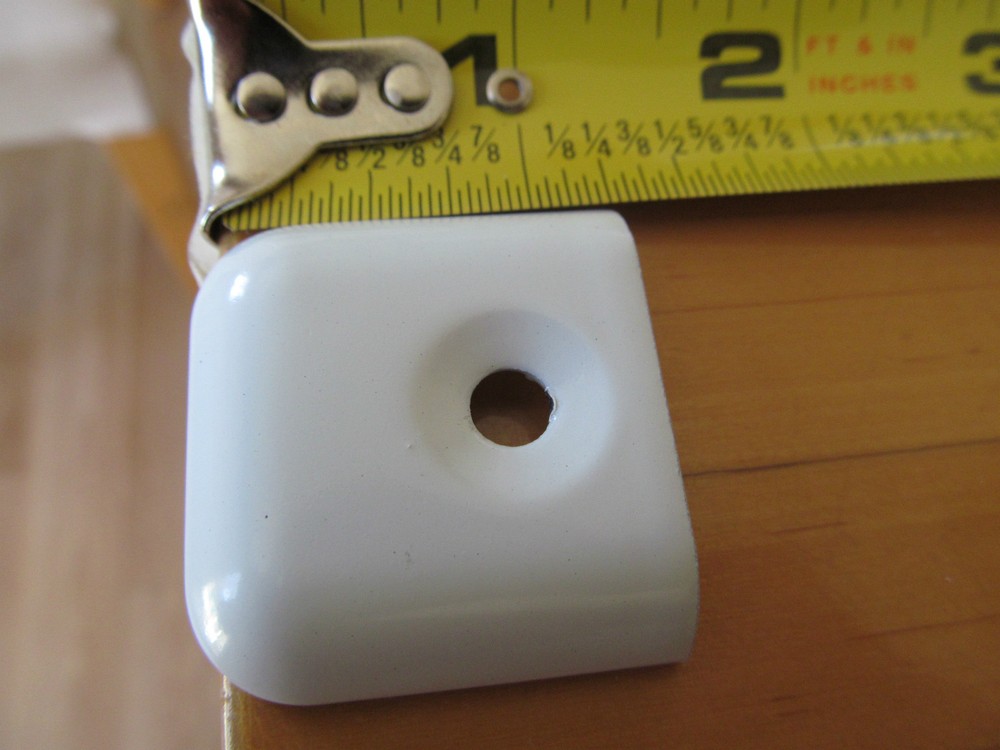 10 WHITE RV Camper Trailer Aluminum Flat End Cap for Trim Molding 1" 12 Screws