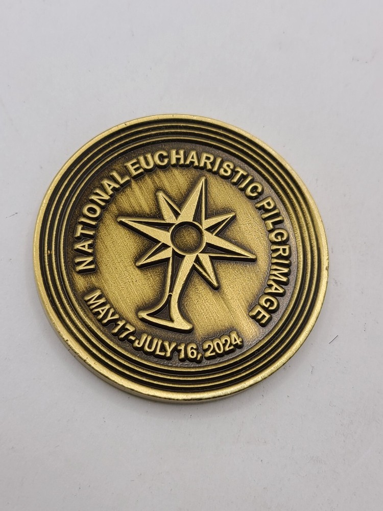 National Eucharistic Pilgrimage Brass Coin