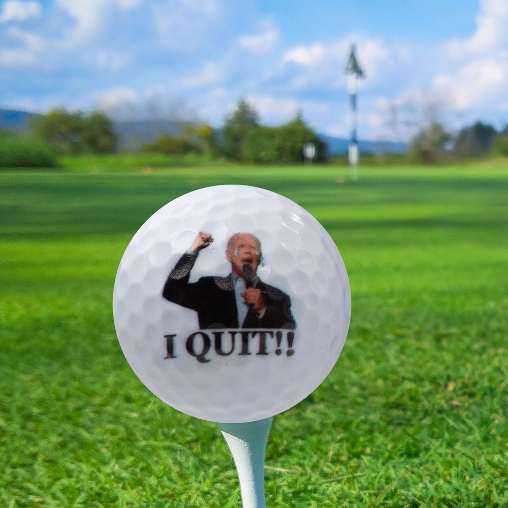 Joe Biden I Quit! Golf Balls 3 pack - Perfect Gift Idea